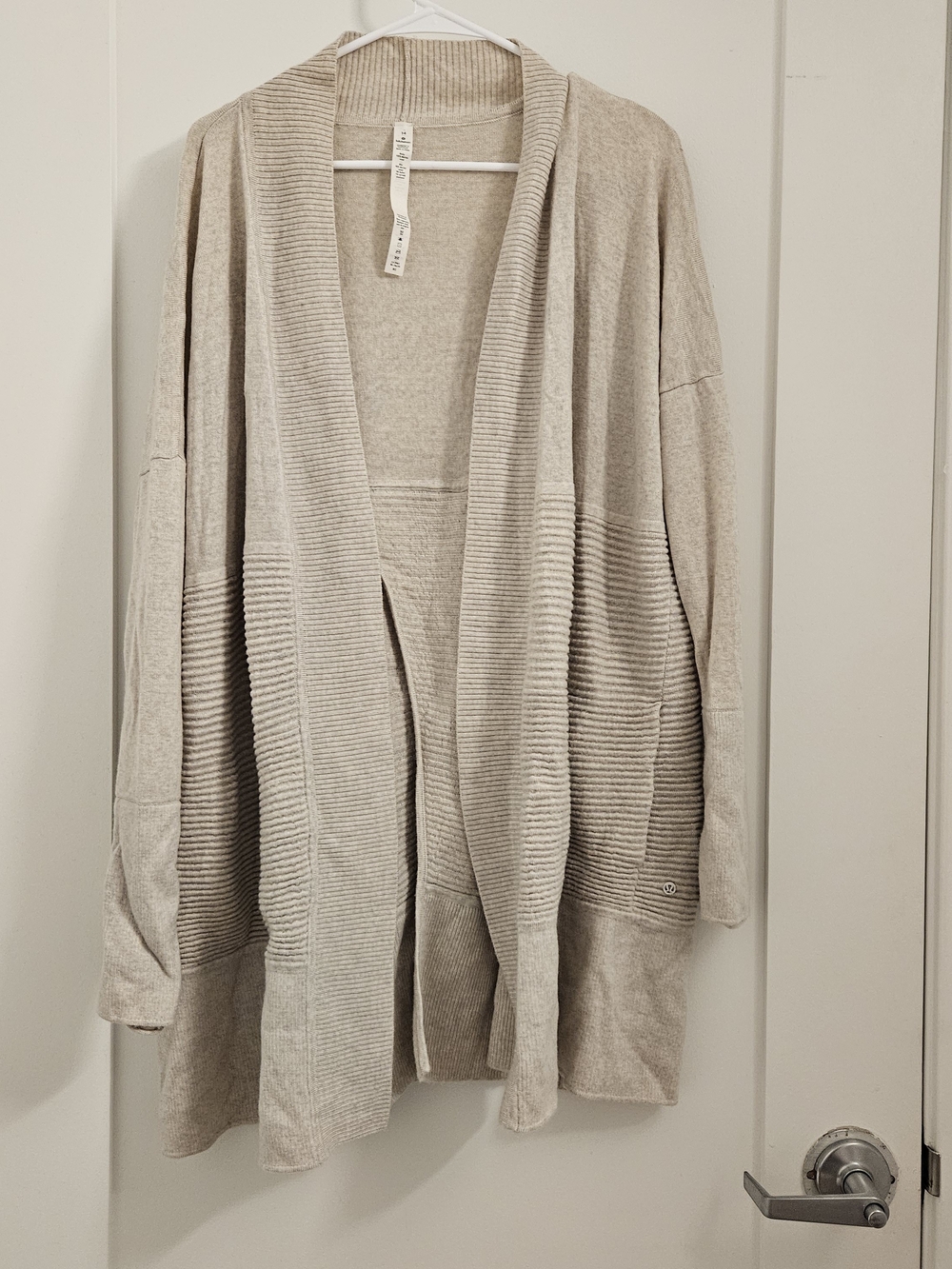 lululemon athletica Open-Front Ribbed Cardigan - Light Grey